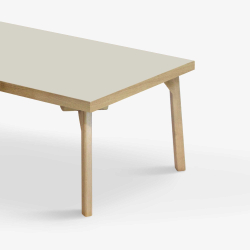 Domusnord Sofabord Room Lounge Table  med linoleum og eg kant 120x60