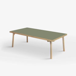 Domusnord Sofabord Room Lounge Table  med linoleum og eg kant 120x60
