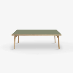 Domusnord Sofabord Room Lounge Table  med linoleum og eg kant 120x60