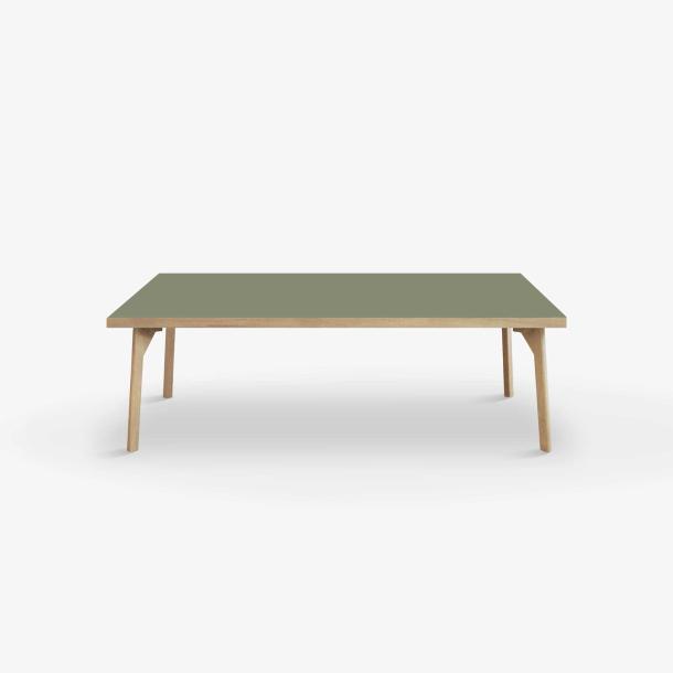 Domusnord Sofabord Room Lounge Table  med linoleum og eg kant 120x60