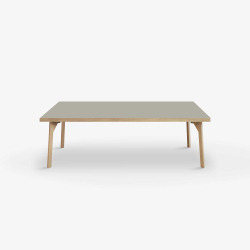 Domusnord Sofabord Room Lounge Table  med linoleum og eg kant 120x60