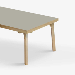 Domusnord Sofabord Room Lounge Table  med linoleum og eg kant 120x60