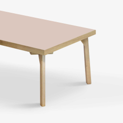 Domusnord Sofabord Room Lounge Table  med linoleum og eg kant 120x60