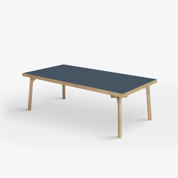 Domusnord Sofabord Room Lounge Table  med linoleum og eg kant 120x60