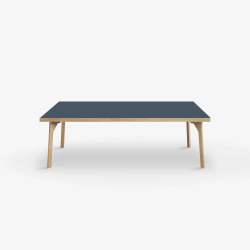 Domusnord Sofabord Room Lounge Table  med linoleum og eg kant 120x60