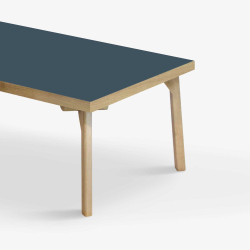 Domusnord Sofabord Room Lounge Table  med linoleum og eg kant 120x60