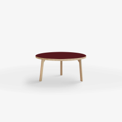 Domusnord Rundt Sofabord Room Round Lounge Table  med linoleum og eg kant 75