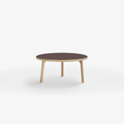 Domusnord Rundt Sofabord Room Round Lounge Table  med linoleum og eg kant 75