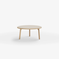 Domusnord Rundt Sofabord Room Round Lounge Table  med linoleum og eg kant 75