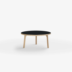 Domusnord Rundt Sofabord Room Round Lounge Table  med linoleum og eg kant 75
