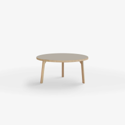 Domusnord Rundt Sofabord Room Round Lounge Table  med linoleum og eg kant 75
