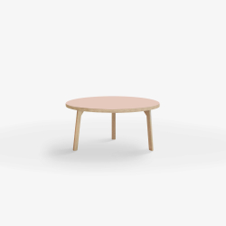 Domusnord Rundt Sofabord Room Round Lounge Table  med linoleum og eg kant 75