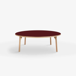 Domusnord Rundt Sofabord Room Round Lounge Table  med linoleum og eg kant 105