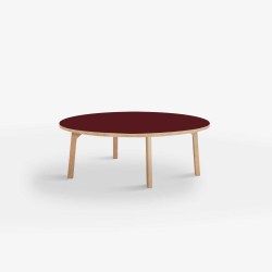 Domusnord Rundt Sofabord Room Round Lounge Table  med linoleum og eg kant 105