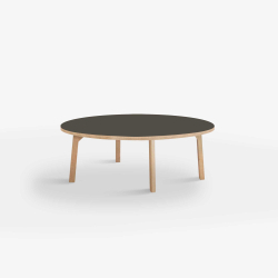 Domusnord Rundt Sofabord Room Round Lounge Table  med linoleum og eg kant 105