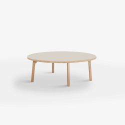 Domusnord Rundt Sofabord Room Round Lounge Table  med linoleum og eg kant 105