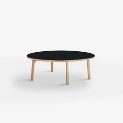 Domusnord Rundt Sofabord Room Round Lounge Table  med linoleum og eg kant 105