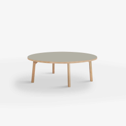 Domusnord Rundt Sofabord Room Round Lounge Table  med linoleum og eg kant 105