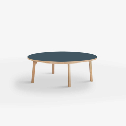 Domusnord Rundt Sofabord Room Round Lounge Table  med linoleum og eg kant 105