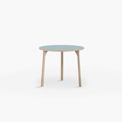 Domusnord Room round Linoleum's Dining Table in oak 70 cm in 19 colors