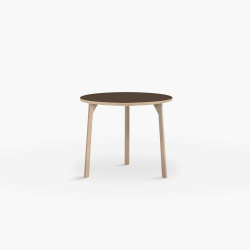 Domusnord Room round Linoleum's Dining Table in oak 70 cm in 19 colors