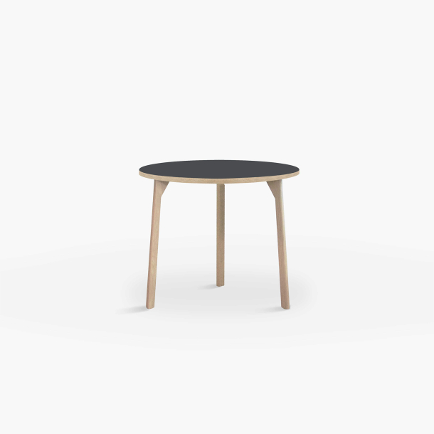 Domusnord Room round Linoleum's Dining Table in oak 70 cm in 19 colors