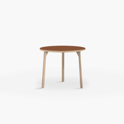 Domusnord Room rundt Linoleum konferencebord og mdebord i eg 70 i 19 farver