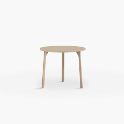 Domusnord Room round Linoleum's Dining Table in oak 70 cm in 19 colors