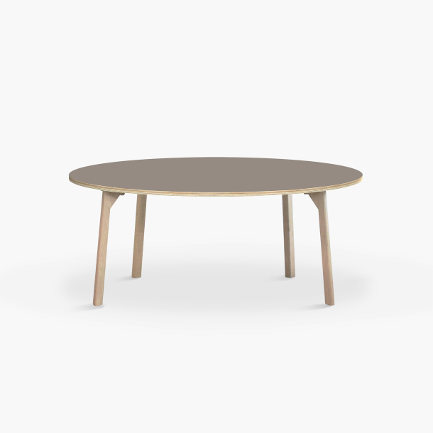 Domusnord Studio round Linoleum's Dining Table in plywood 130 cm in 19 colors
