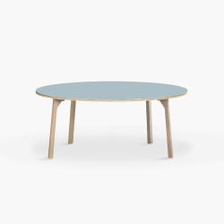 Domusnord Studio round Linoleum's Dining Table in plywood 120 cm in 19 colors