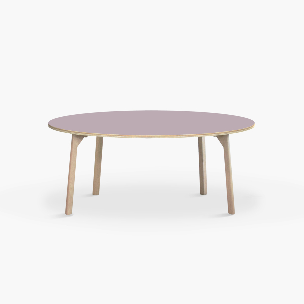 Domusnord Studio round Linoleum's Dining Table in plywood 130 cm in 19 colors
