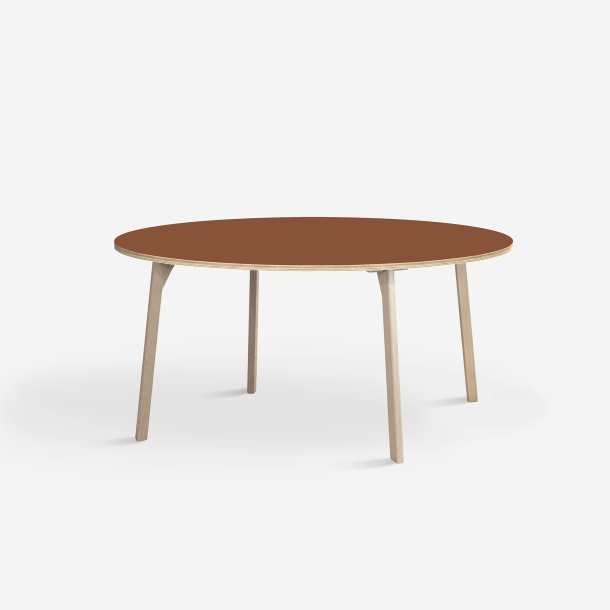 Domusnord Studio round Linoleum's Dining Table in plywood 110 cm in 19 colors