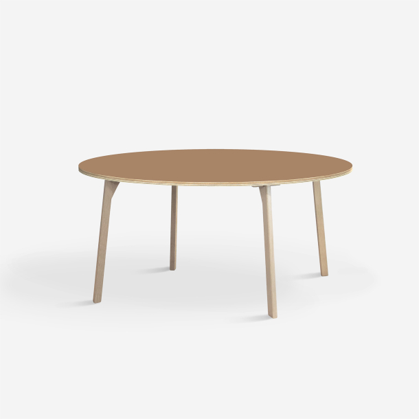 Domusnord Studio round Linoleum's Dining Table in plywood 110 cm in 19 colors