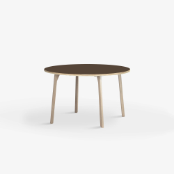Domusnord Studio round Linoleum's Dining Table in plywood 90 cm in 19 colors