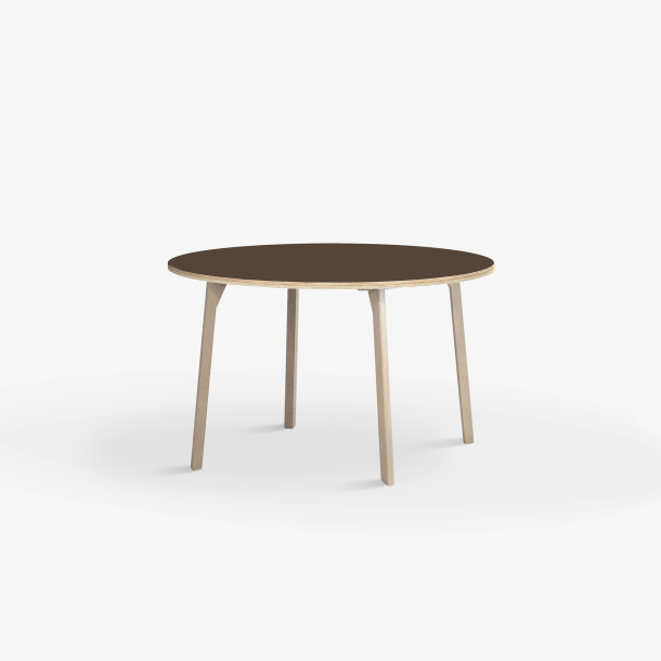 Domusnord Studio round Linoleum's Dining Table in plywood 90 cm in 19 colors