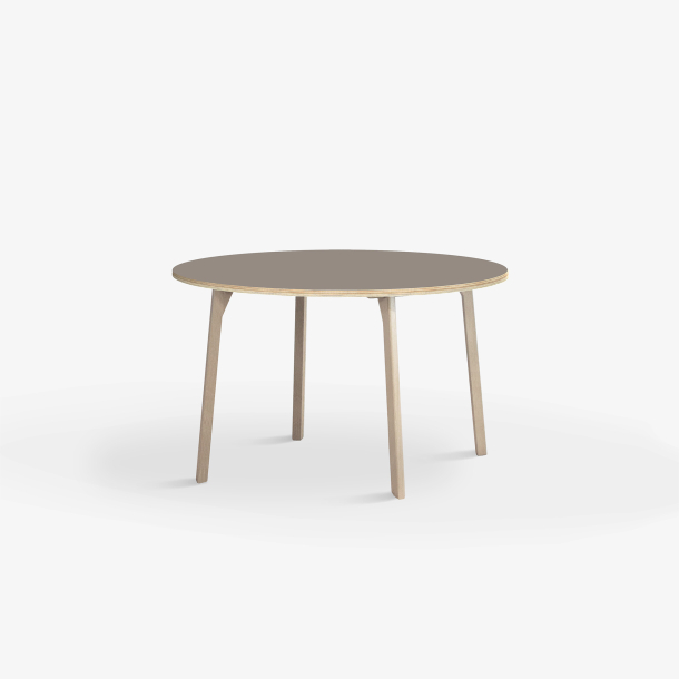 Domusnord Studio round Linoleum's Dining Table in plywood 90 cm in 19 colors