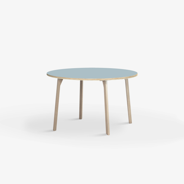 Domusnord Studio round Linoleum's Dining Table in plywood 90 cm in 19 colors