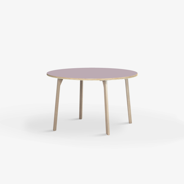 Domusnord Studio round Linoleum's Dining Table in plywood 90 cm in 19 colors