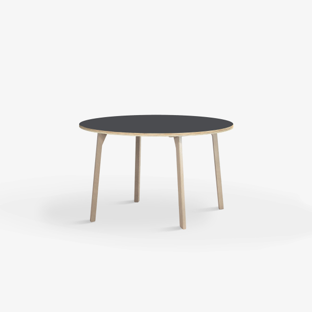 Domusnord Studio round Linoleum's Dining Table in plywood 90 cm in 19 colors