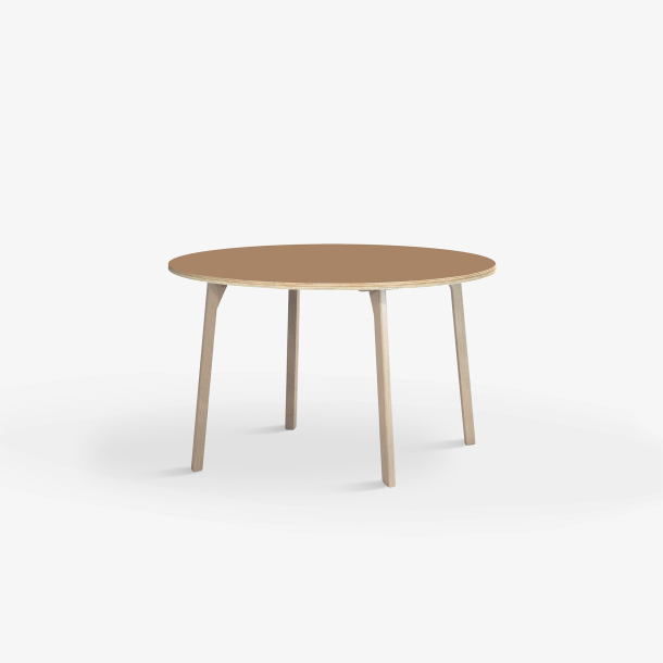 Domusnord Studio round Linoleum's Dining Table in plywood 90 cm in 19 colors