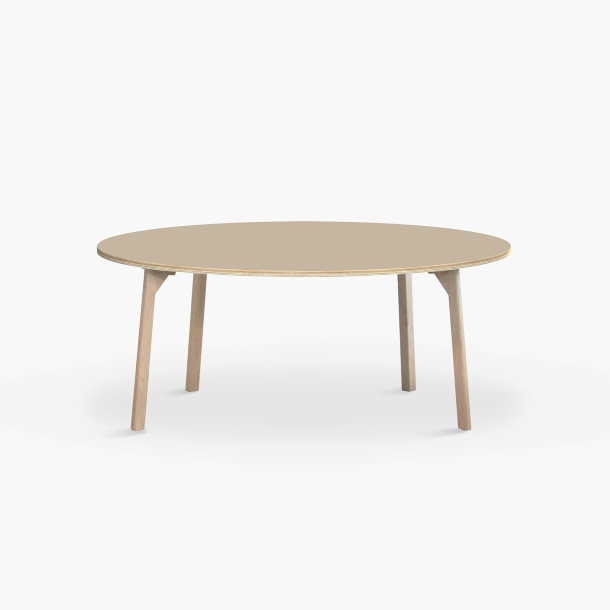 Domusnord Studio round Linoleum's Dining Table in plywood 130 cm in 19 colors