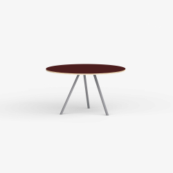 Domusnord Line View Linoleums rundt Spisebord krydsfinr 110 cm i 19 farver