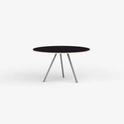 Domusnord Line View Linoleums rundt Spisebord krydsfinr 110 cm i 19 farver