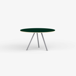 Domusnord Line View Linoleums rundt Spisebord krydsfinr 110 cm i 19 farver