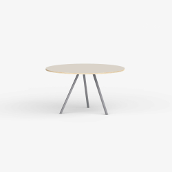 Domusnord Line View Linoleums rundt Spisebord krydsfinr 110 cm i 19 farver