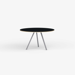 Domusnord Line View Linoleums rundt Spisebord krydsfinr 110 cm i 19 farver