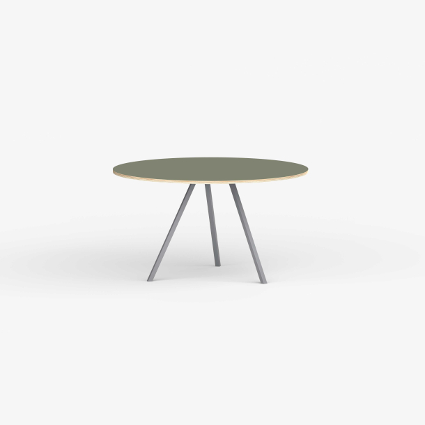 Domusnord Line View Linoleums rundt Spisebord krydsfinr 110 cm i 19 farver