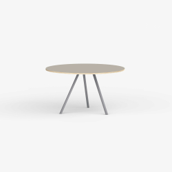 Domusnord Line View Linoleums rundt Spisebord krydsfinr 110 cm i 19 farver