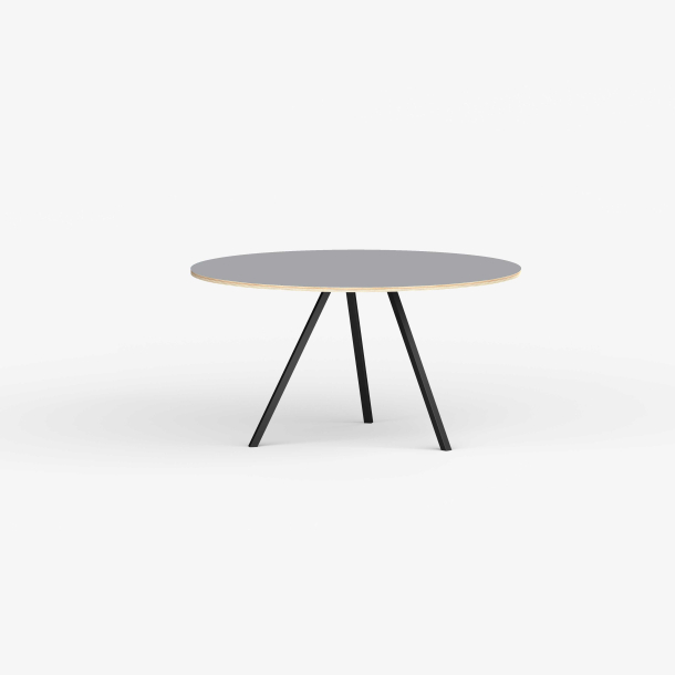 Domusnord Line View Linoleums rundt Spisebord krydsfinr 110 cm i 19 farver