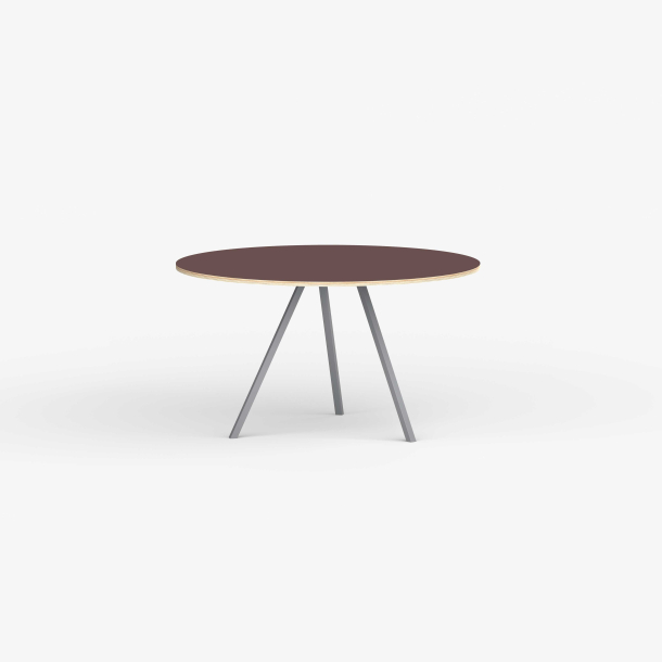 Domusnord Line View Linoleums rundt Spisebord krydsfinr 110 cm i 19 farver